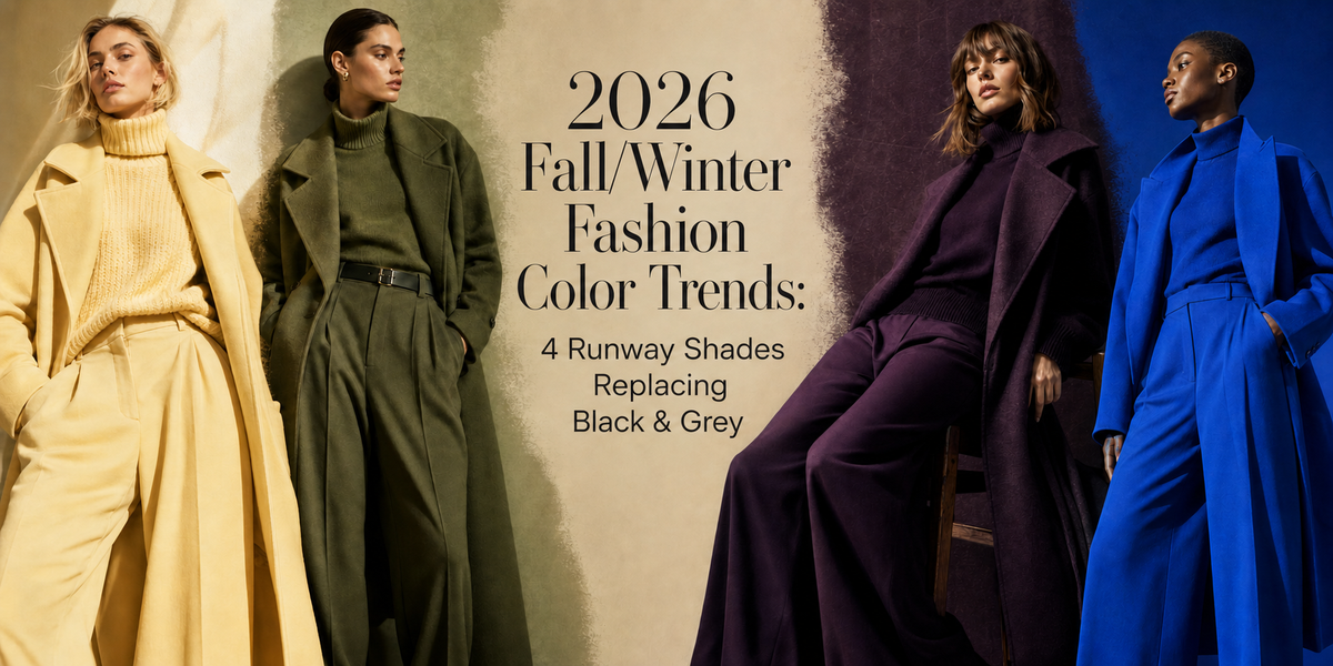 Beyond Monochromes: The 4 Major Fall/Winter 2026 Color Trends & How to Style Them