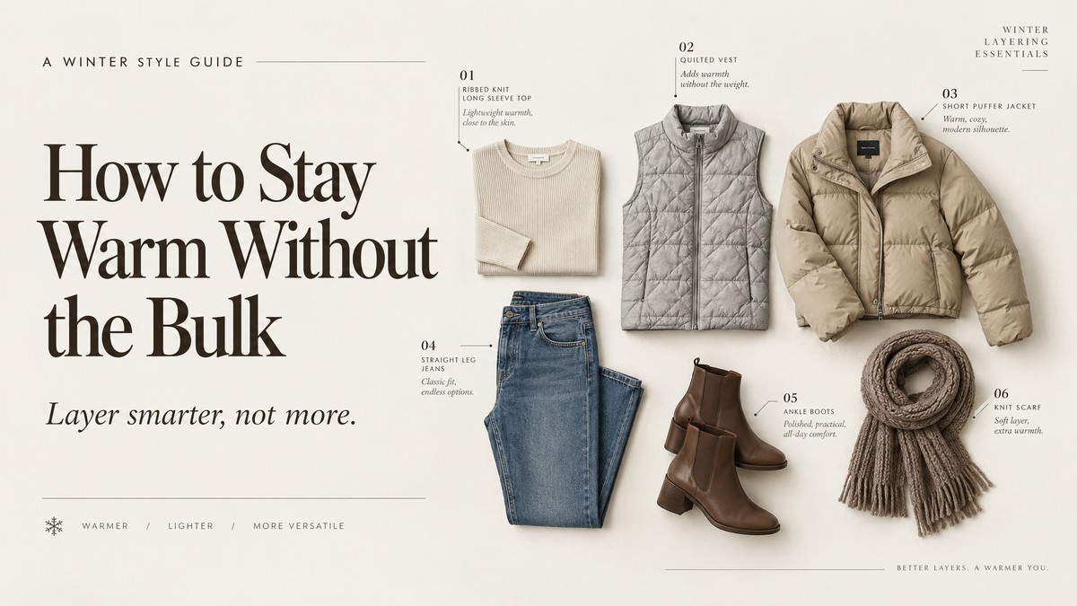 How to Stay Warm Without the Bulk