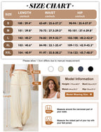 Damen Leinenhose Weites Bein