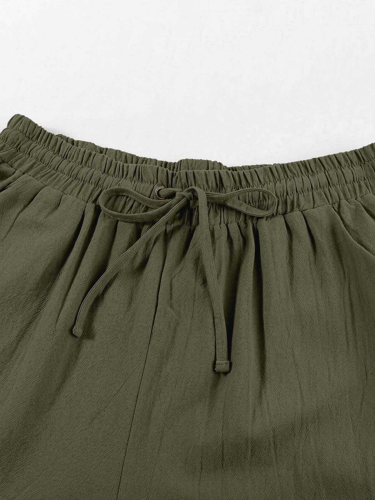 Damen Leinenhose Weites Bein