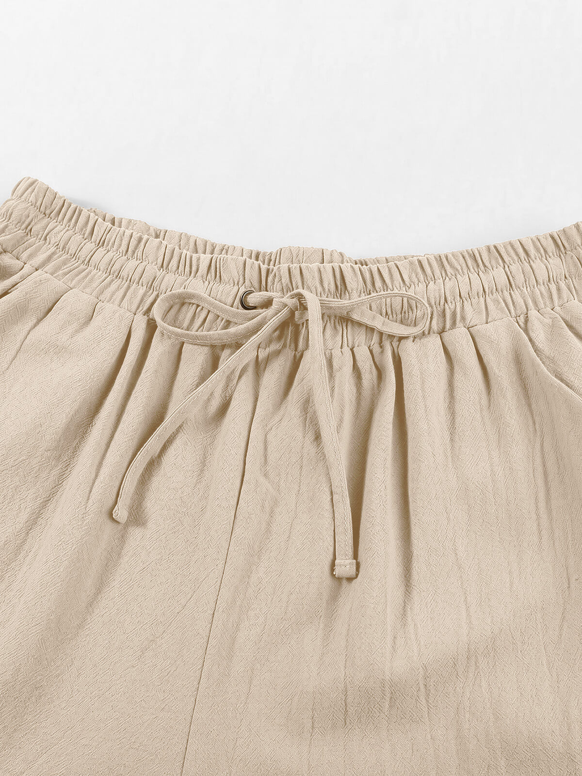 Damen Leinenhose Weites Bein