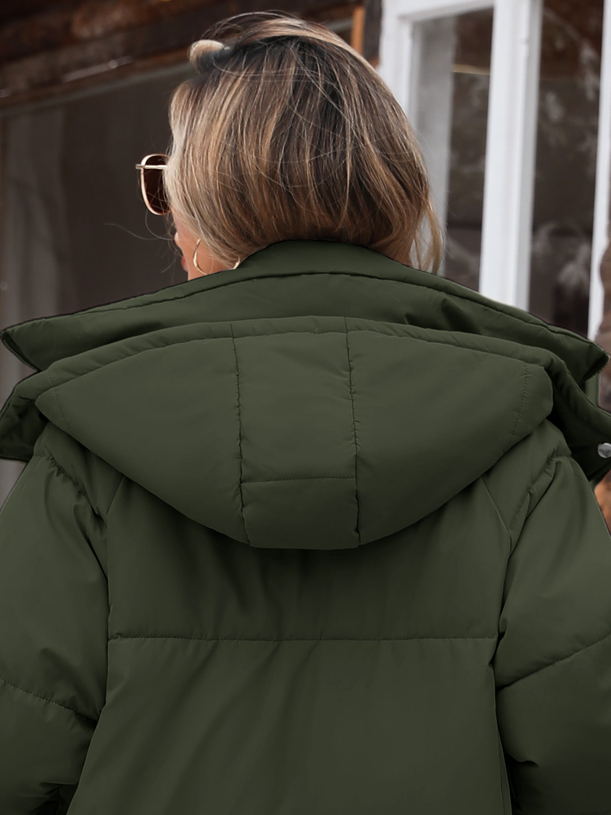 HEEKPEK Womens Winter Puffer Jacket Hooded Quilted Coat
