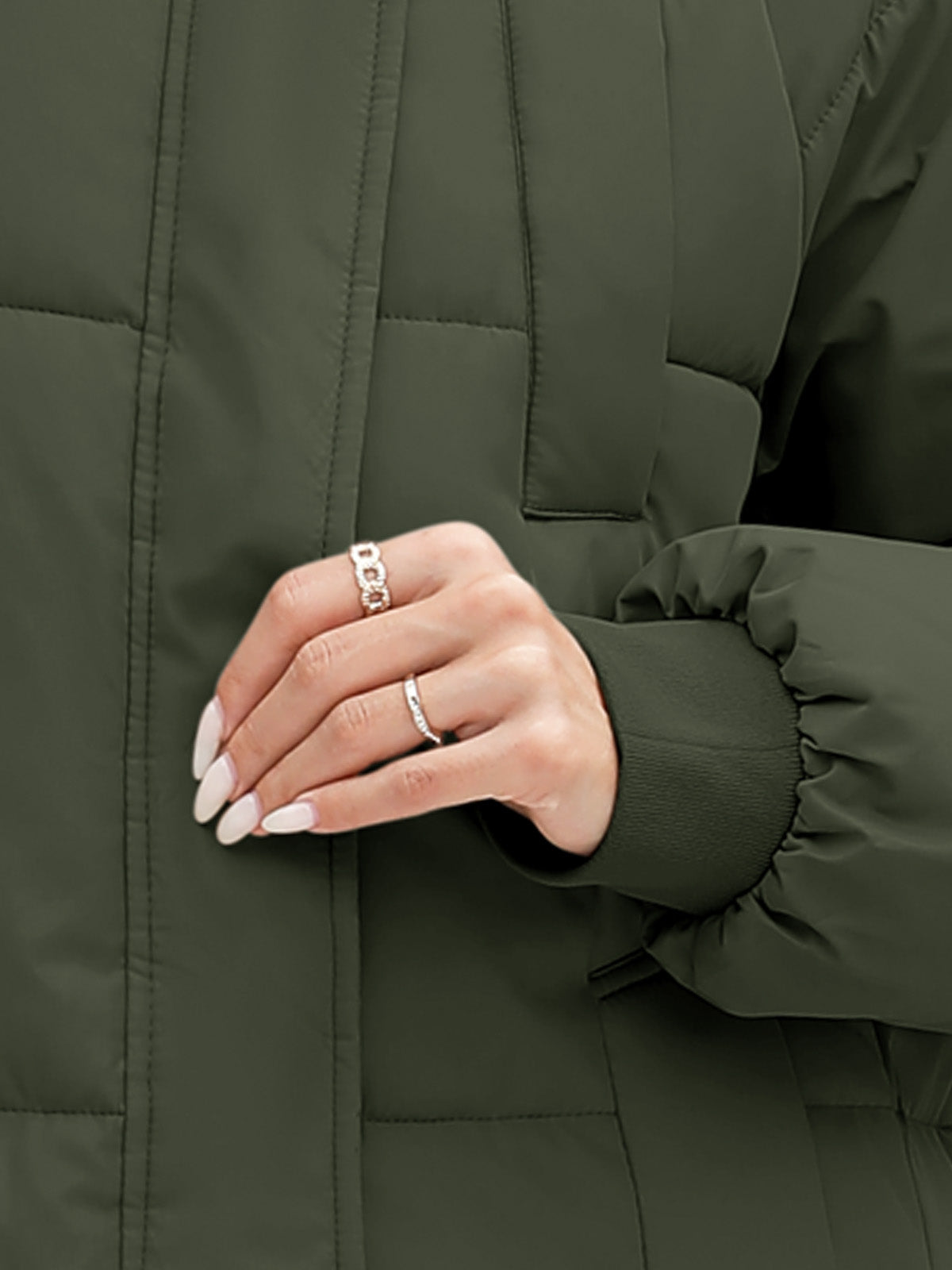 HEEKPEK Womens Winter Puffer Jacket Hooded Quilted Coat