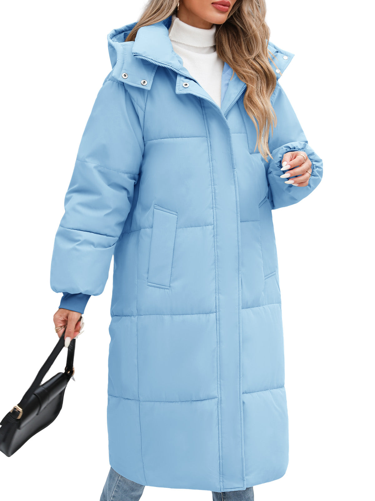 HEEKPEK Womens Winter Puffer Jacket Hooded Quilted Coat