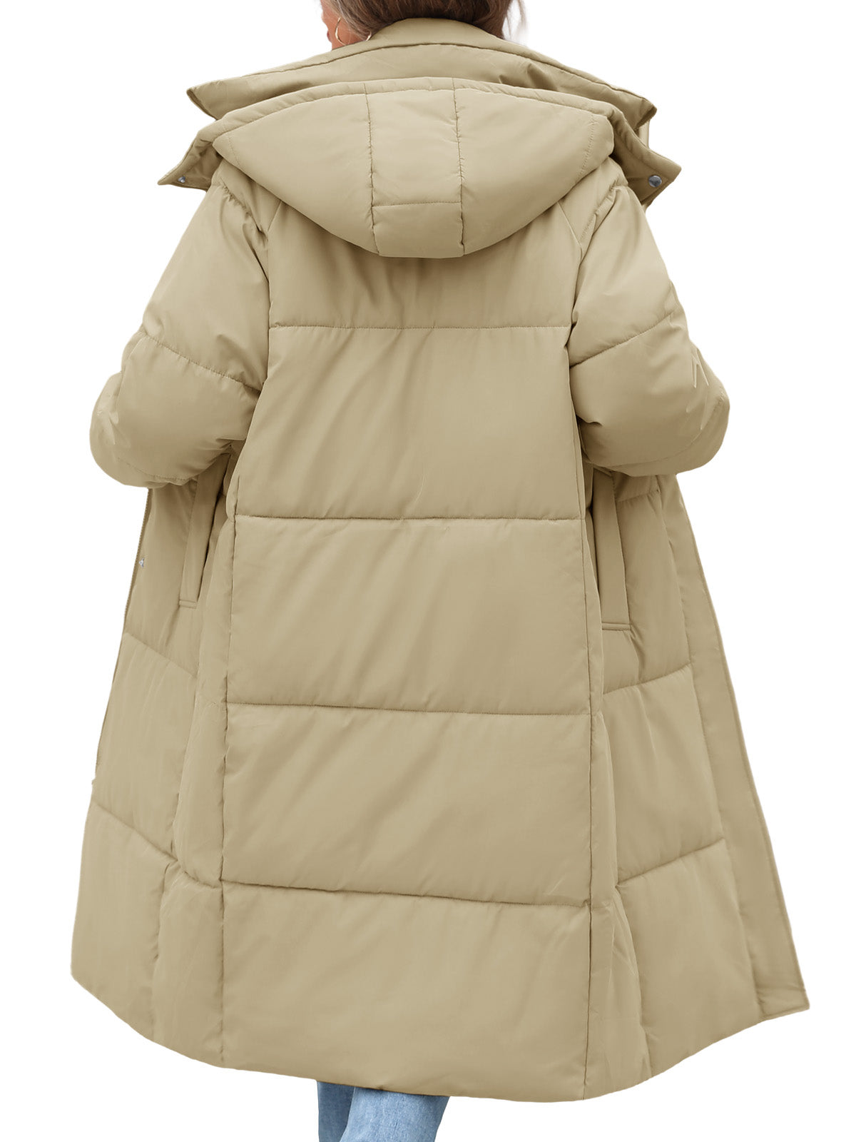 HEEKPEK Womens Winter Puffer Jacket Hooded Quilted Coat