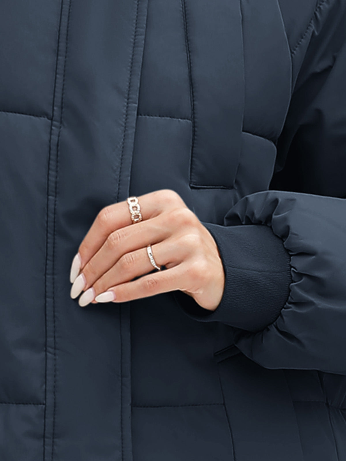 HEEKPEK Womens Winter Puffer Jacket Hooded Quilted Coat