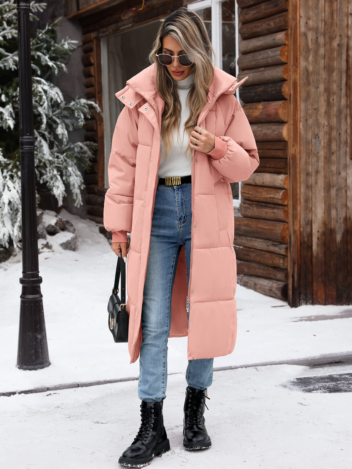 HEEKPEK Womens Winter Puffer Jacket Hooded Quilted Coat