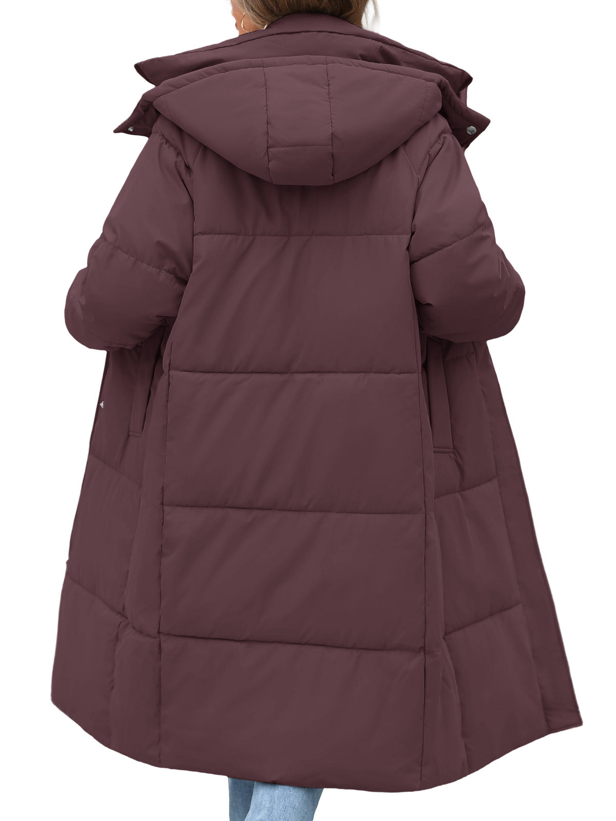 HEEKPEK Womens Winter Puffer Jacket Hooded Quilted Coat