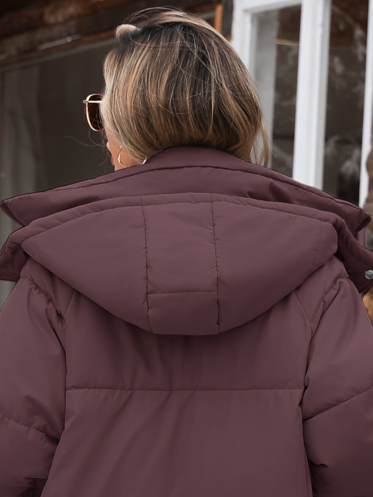 HEEKPEK Womens Winter Puffer Jacket Hooded Quilted Coat