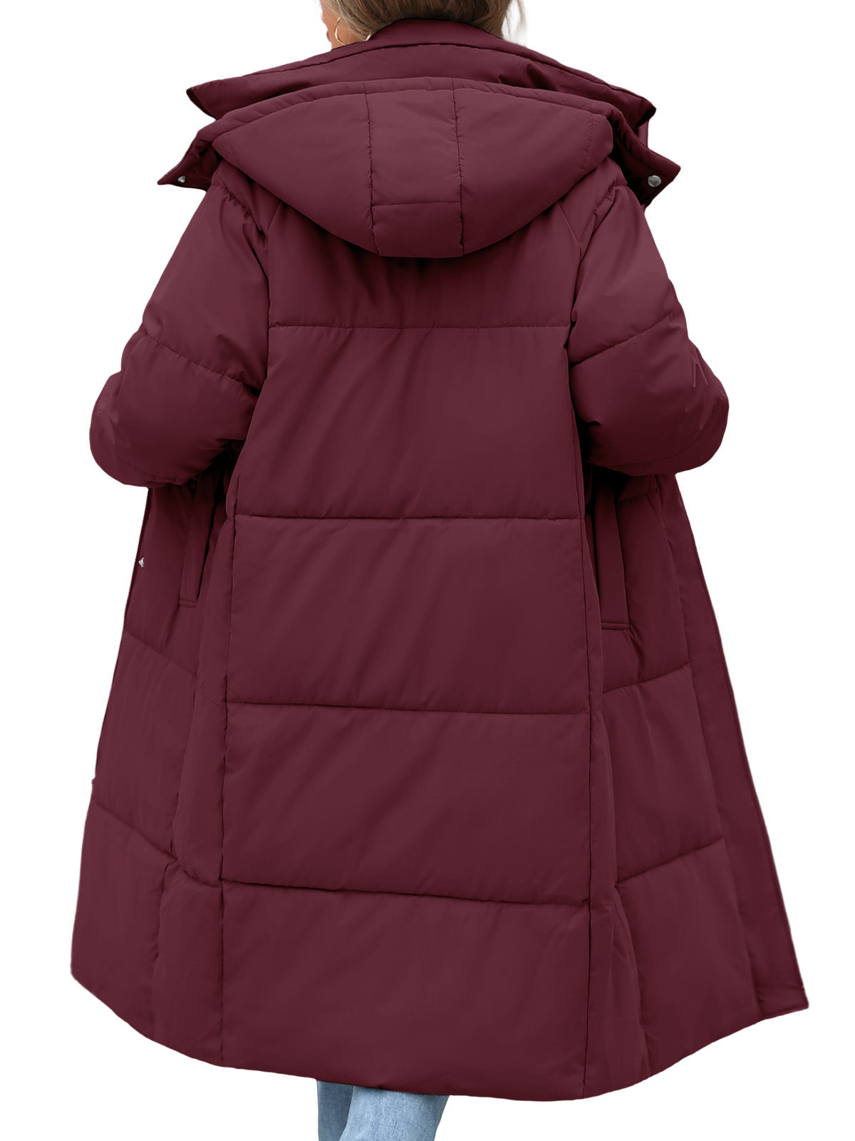 HEEKPEK Womens Winter Puffer Jacket Hooded Quilted Coat