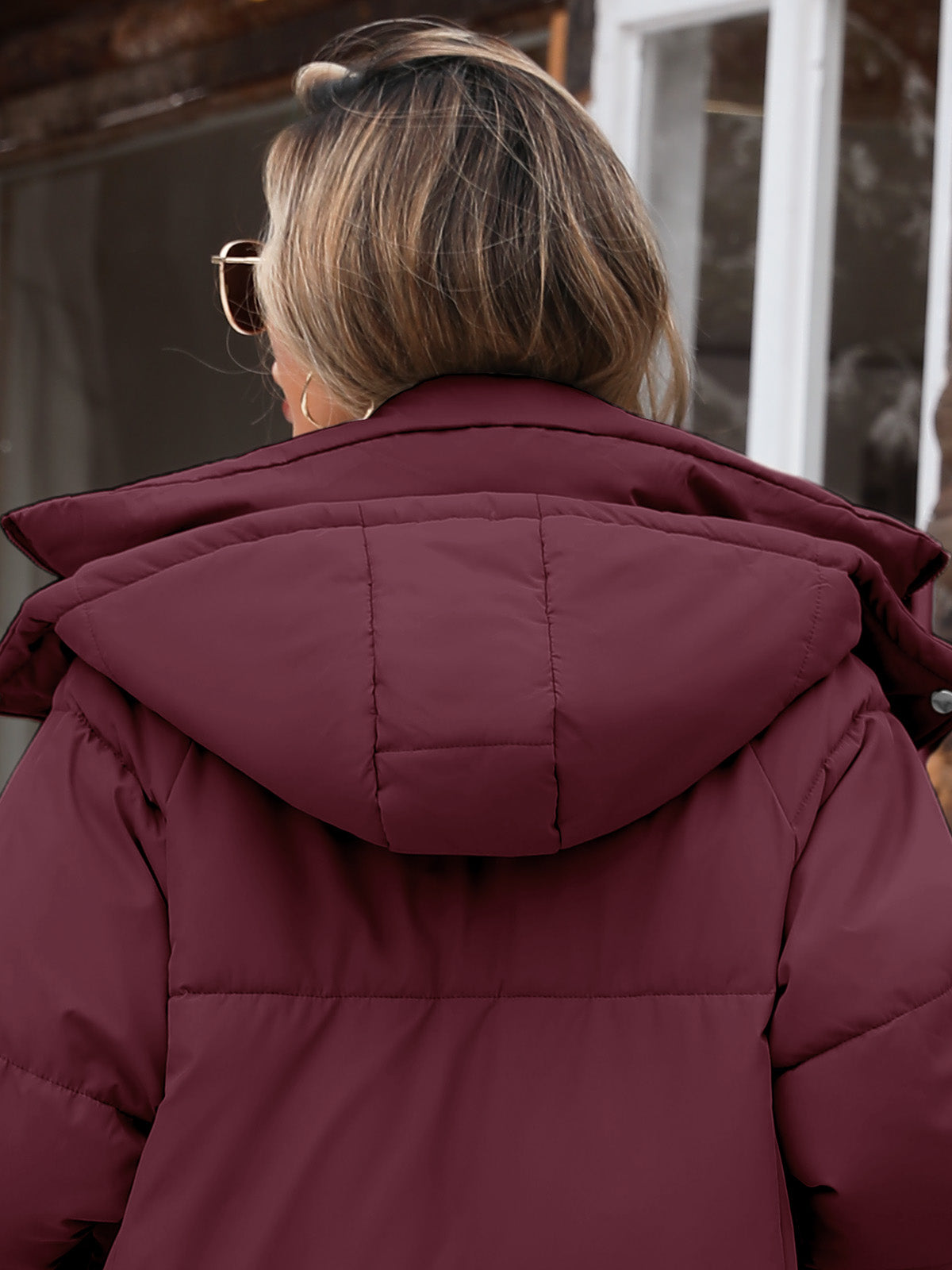 HEEKPEK Womens Winter Puffer Jacket Hooded Quilted Coat