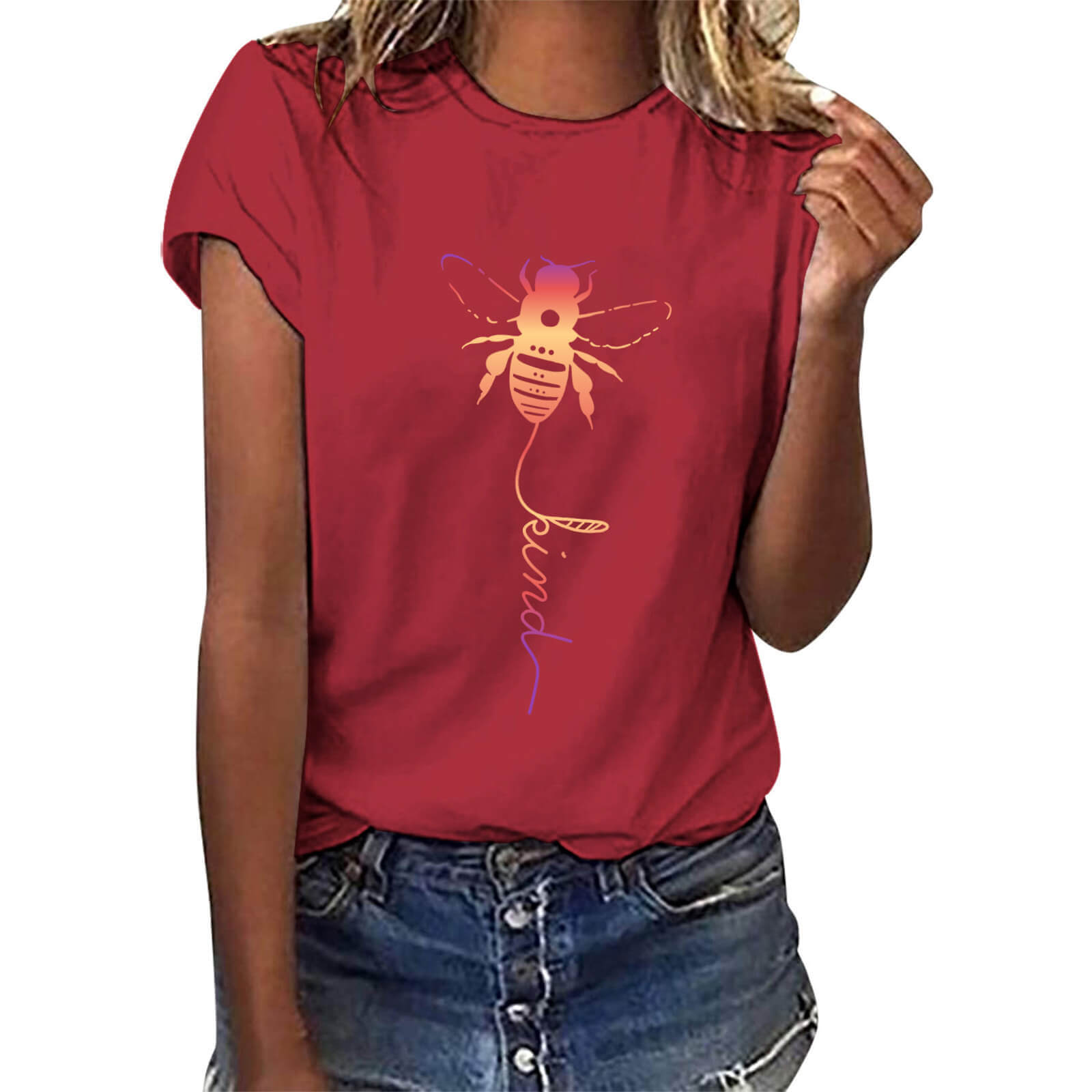 Women's Crew Neck Short Sleeve T-Shirt