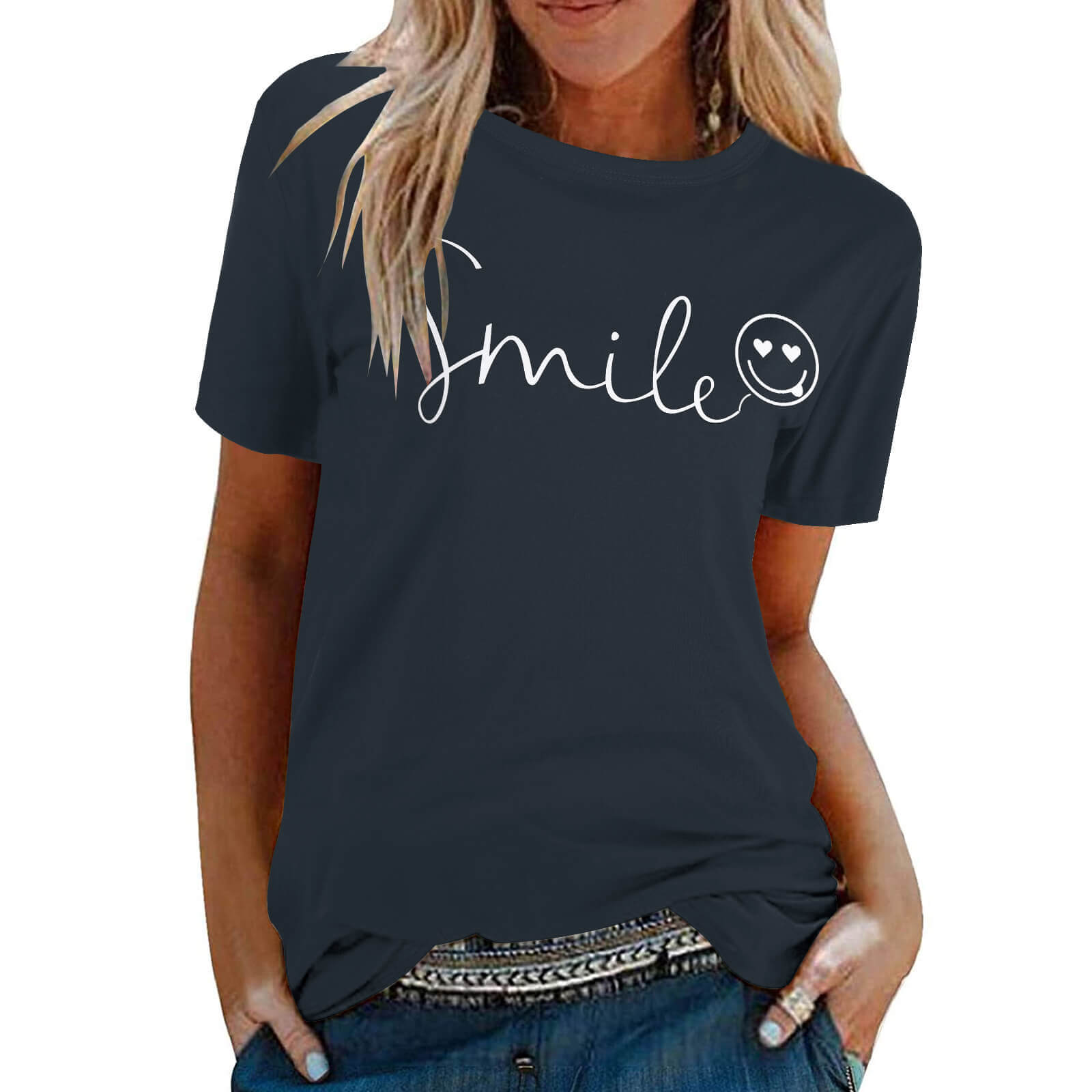 Women's Crew Neck Short Sleeve T-Shirt