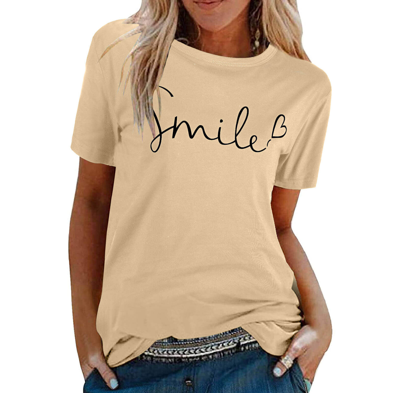 Women's Crew Neck Short Sleeve T-Shirt