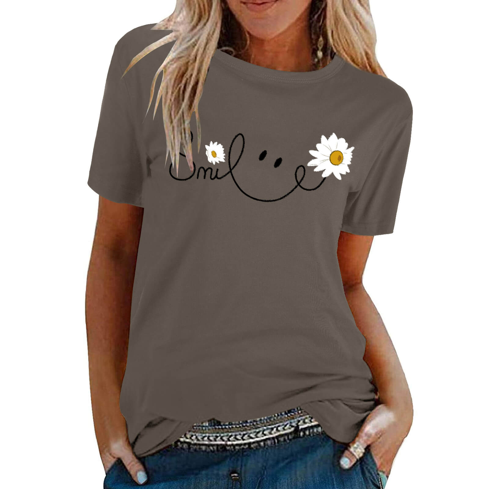 Women's Crew Neck Short Sleeve T-Shirt