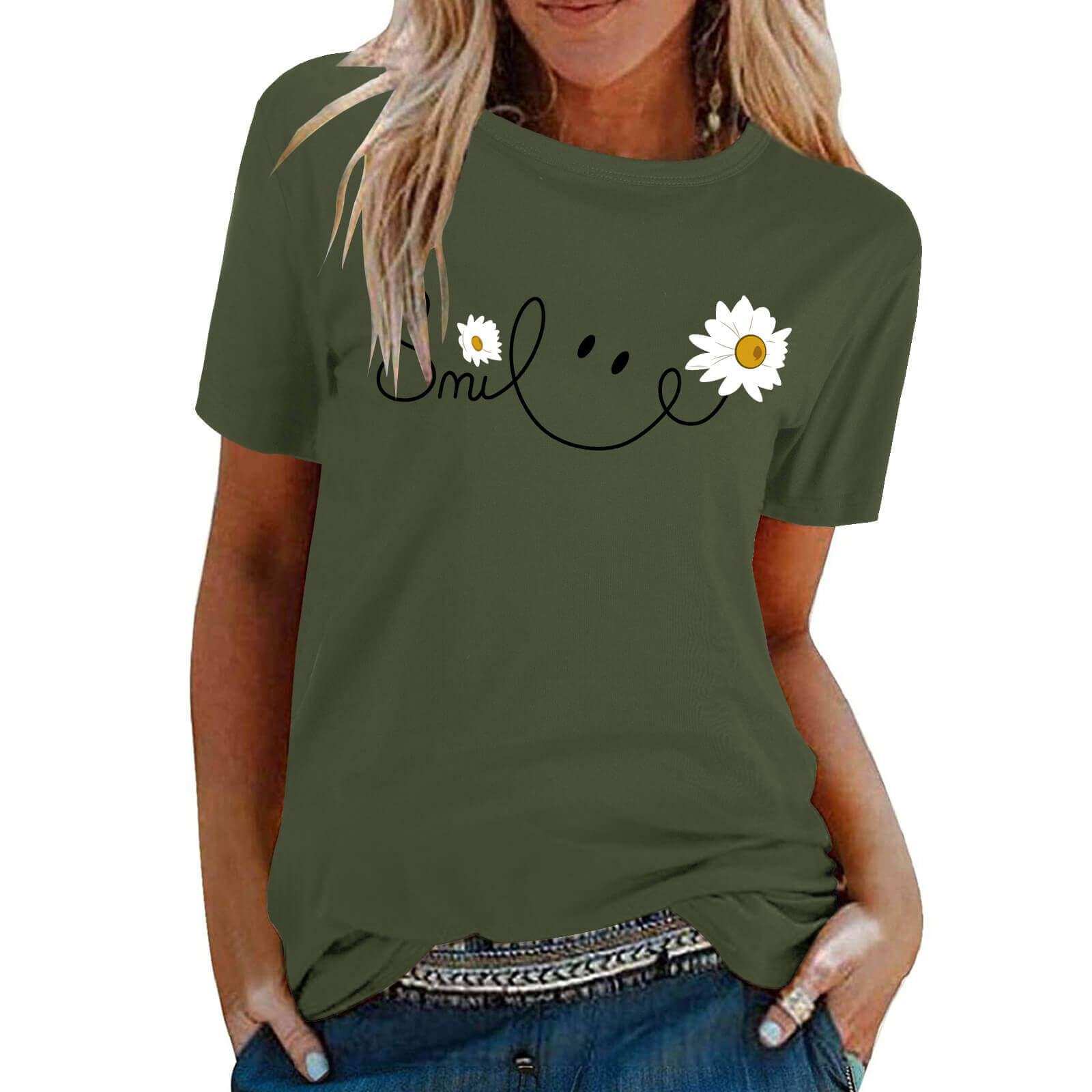 Women's Crew Neck Short Sleeve T-Shirt
