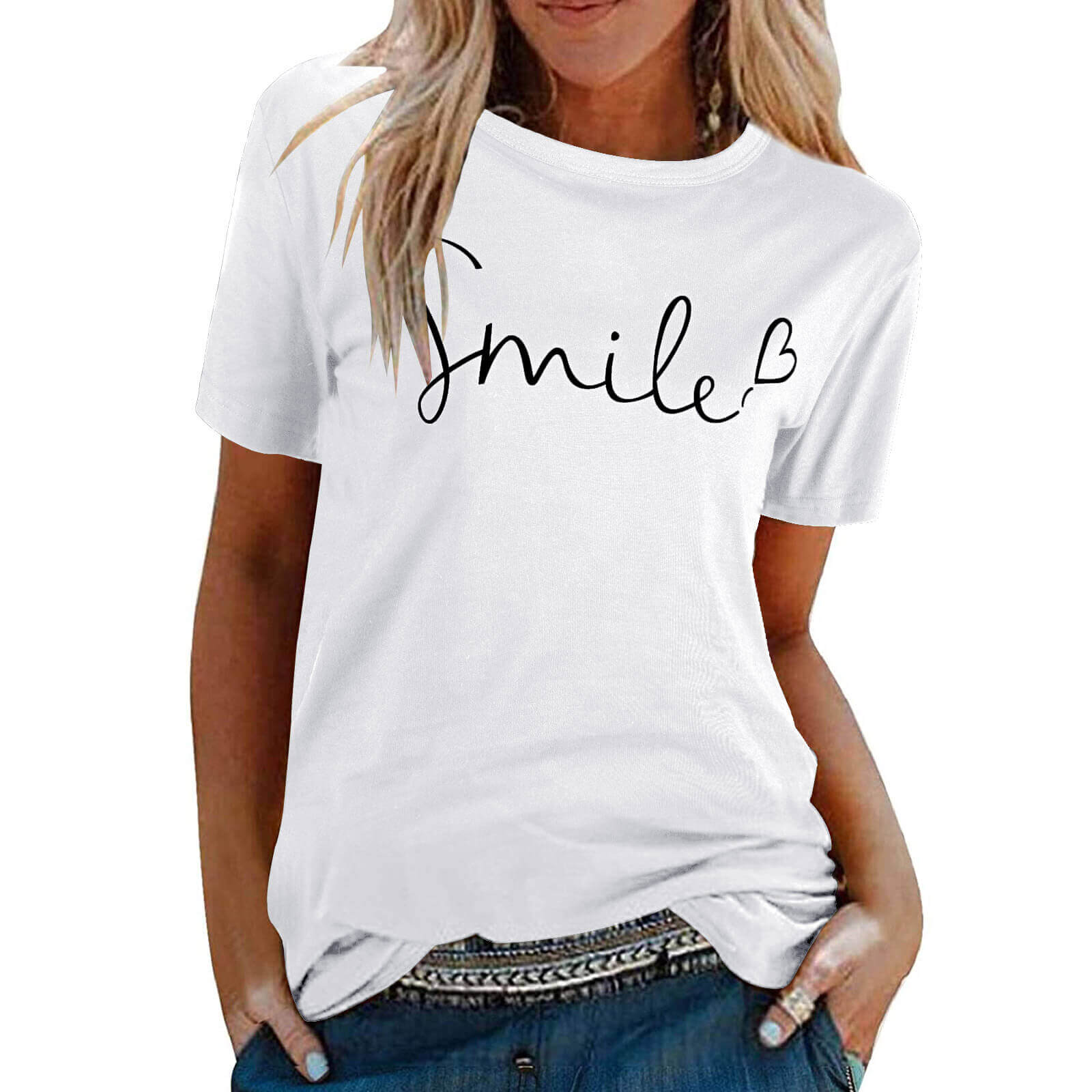 Women's Crew Neck Short Sleeve T-Shirt