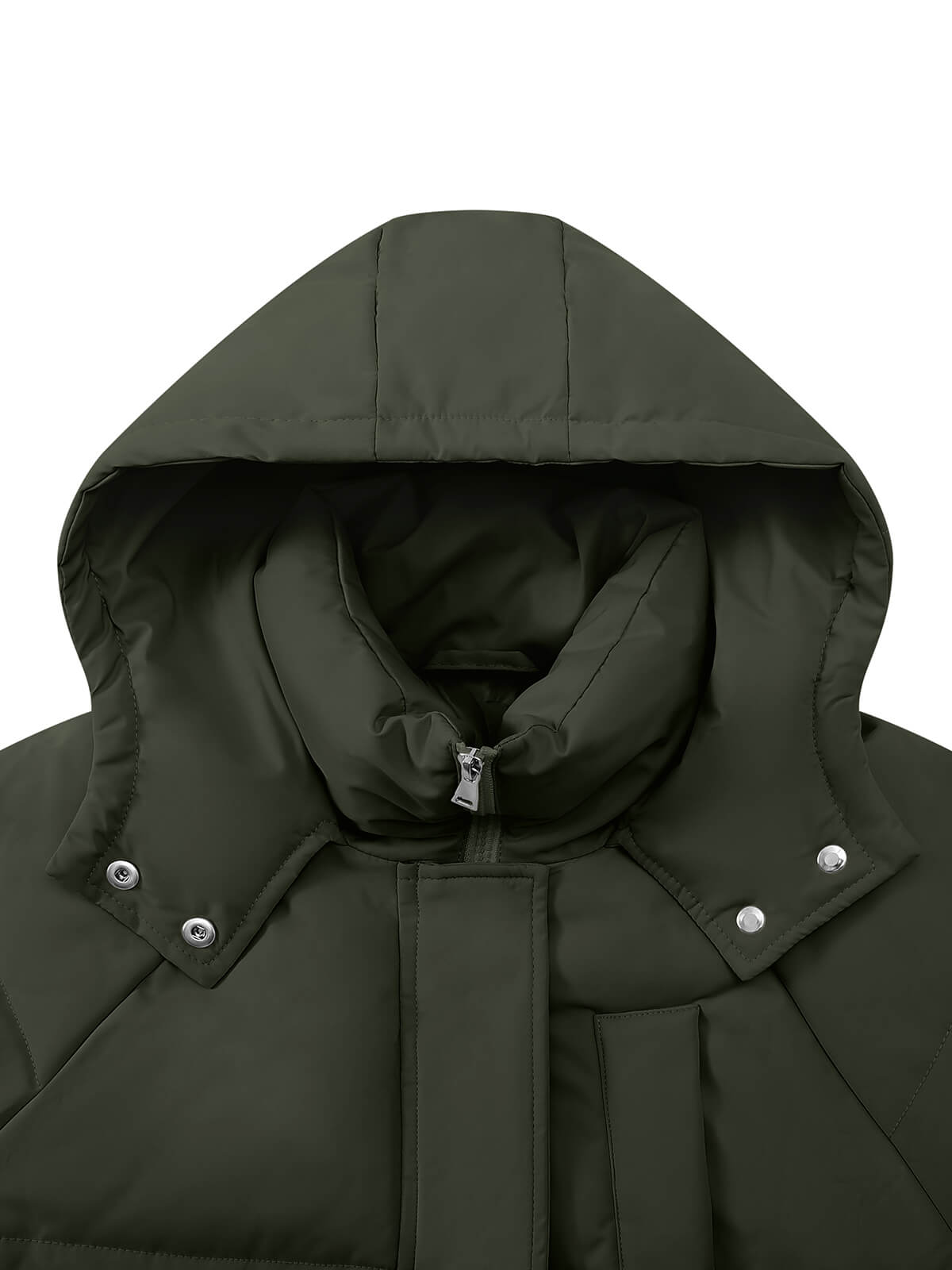 HEEKPEK Womens Plus Size Winter Hooded Puffer Parka Coat