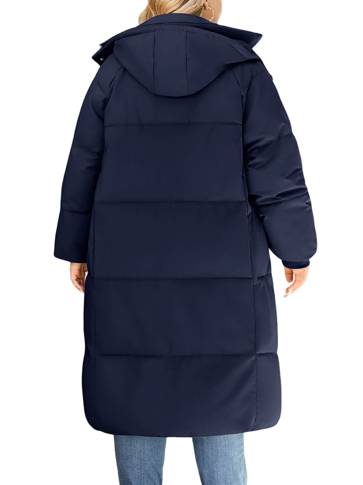 HEEKPEK Womens Plus Size Winter Hooded Puffer Parka Coat