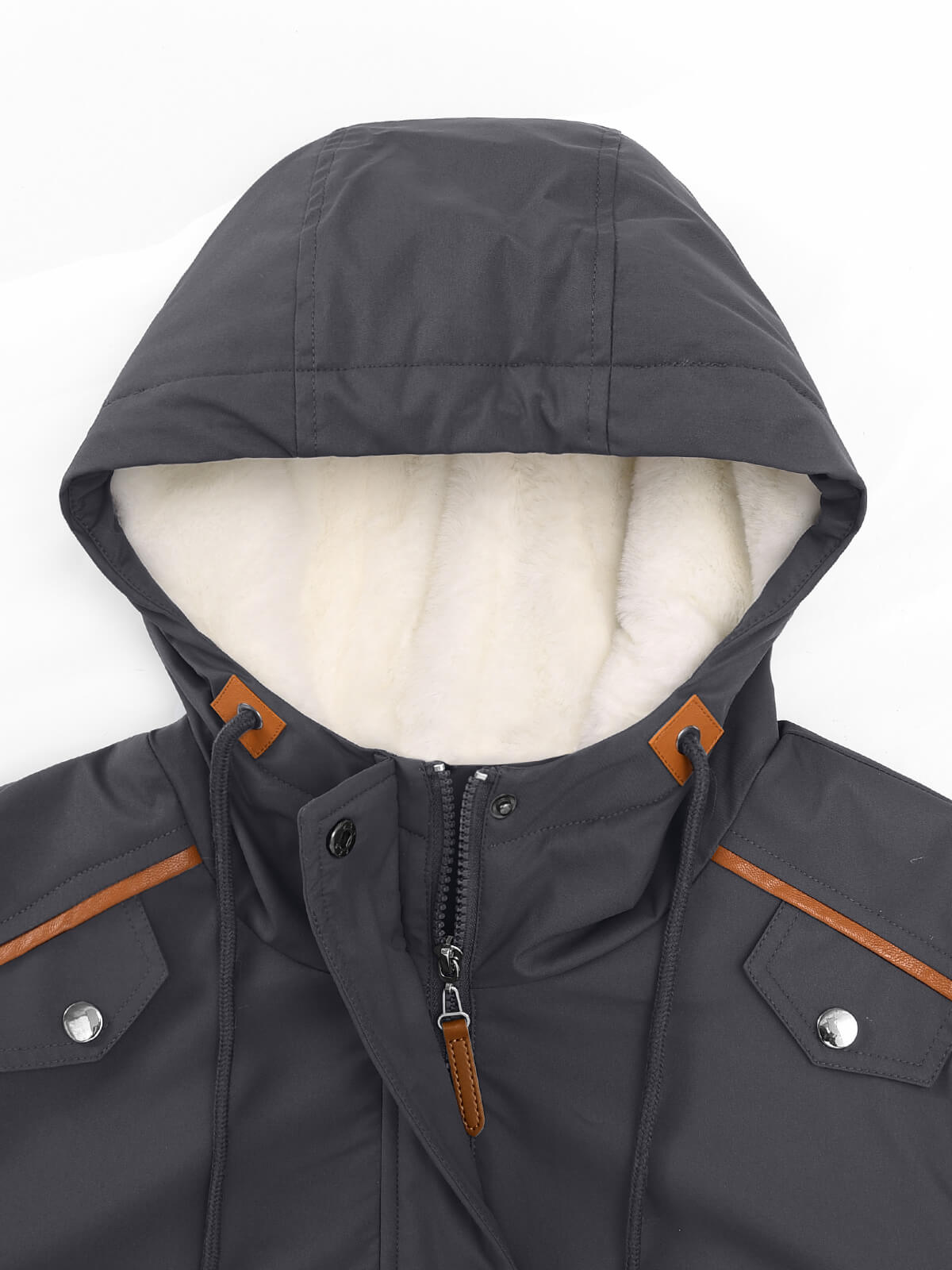 HEEKPEK Fleece-Lined Hooded Parka Jacket