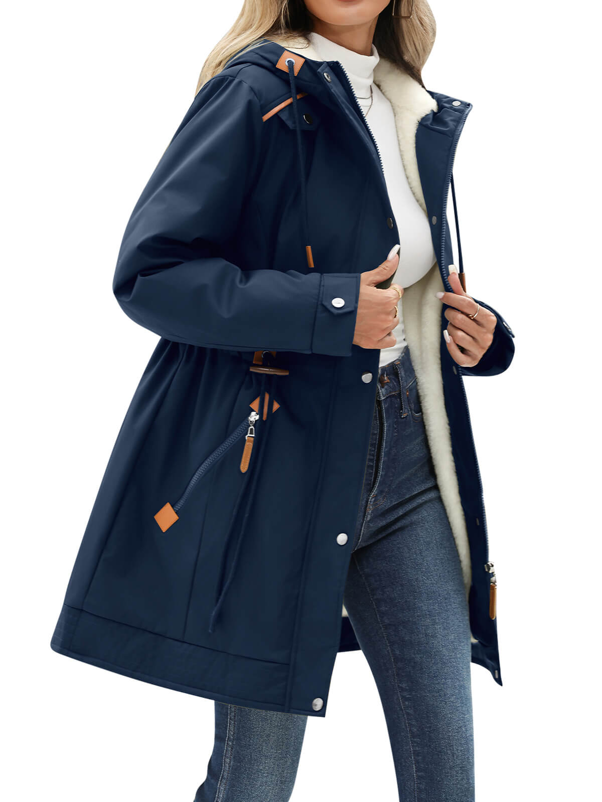 HEEKPEK Fleece-Lined Hooded Parka Jacket