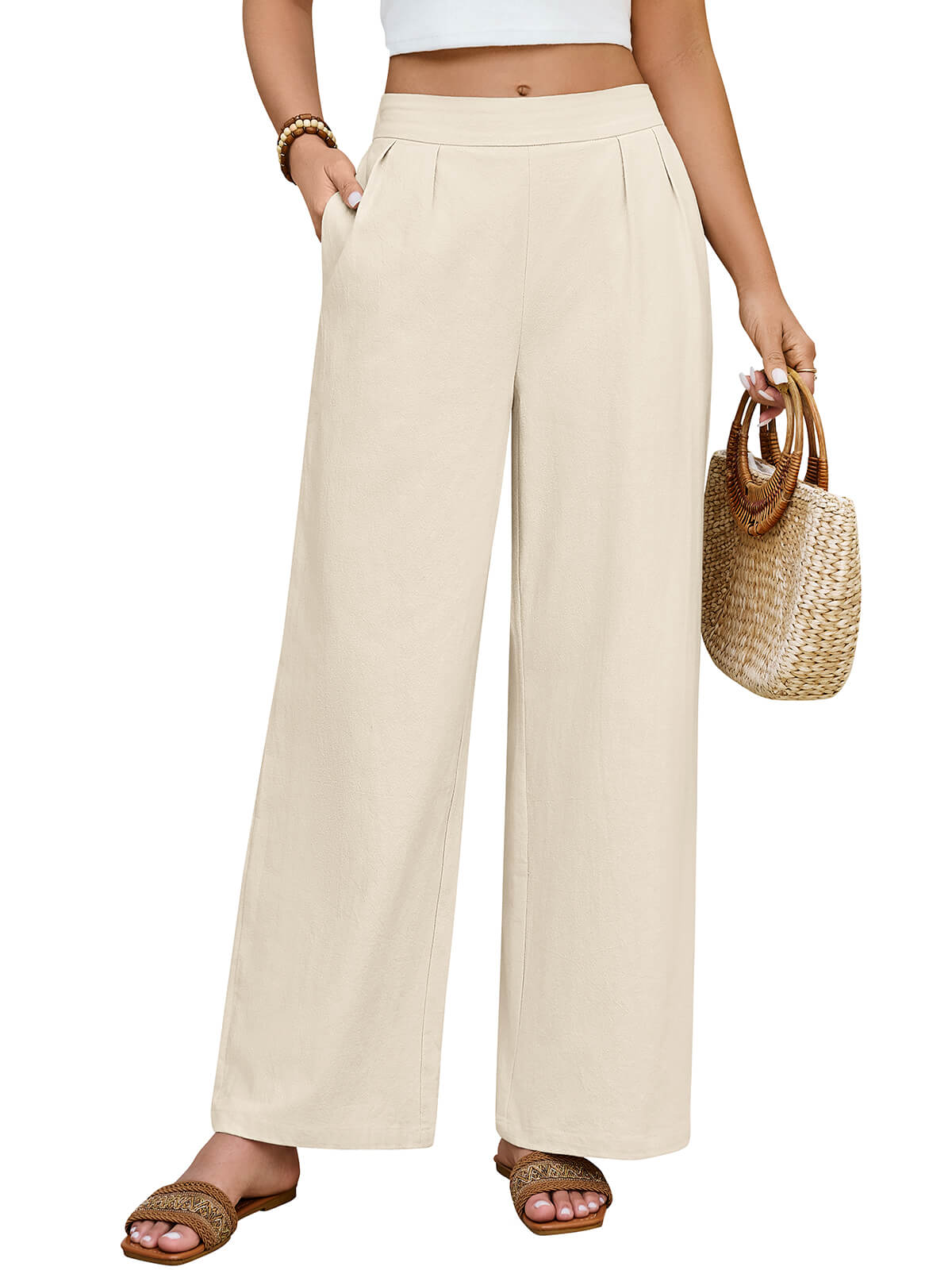 HEEKPEK Women’s Lightweight Wide Leg Travel Pants