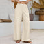 Women Cotton Pants Wide Leg