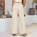 Women Cotton Pants Wide Leg