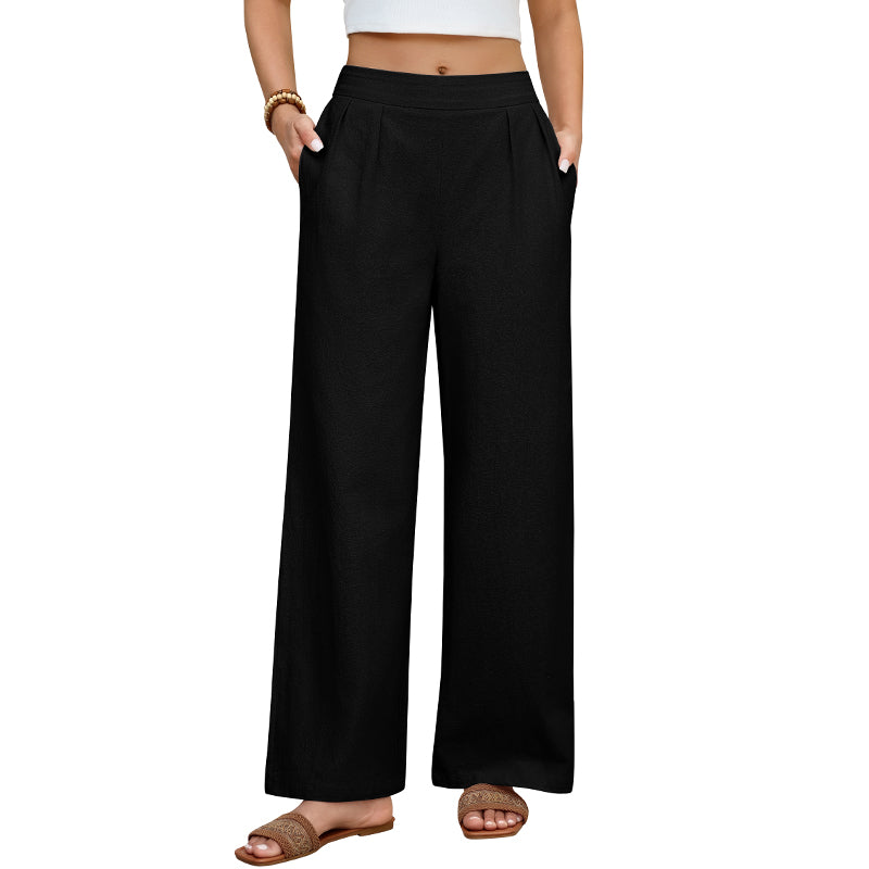Women Cotton Pants Wide Leg Secondary image