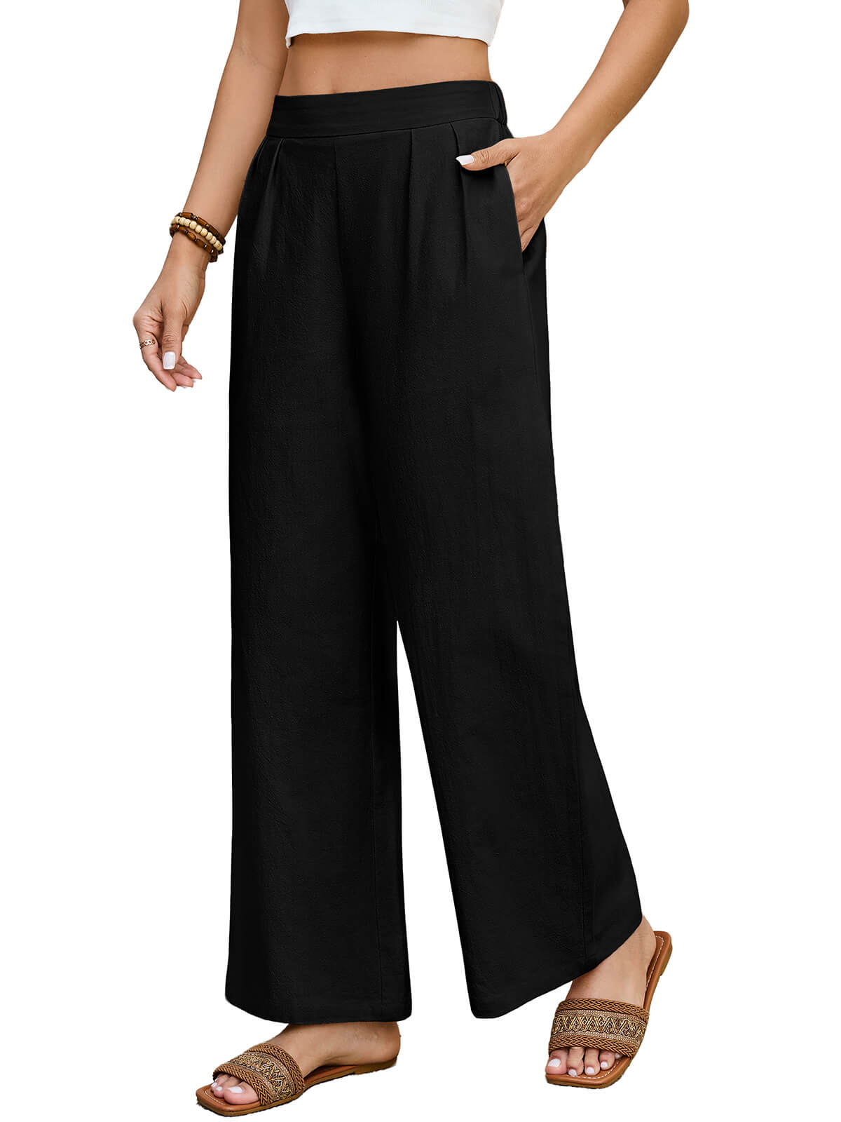 HEEKPEK Women’s Lightweight Wide Leg Travel Pants