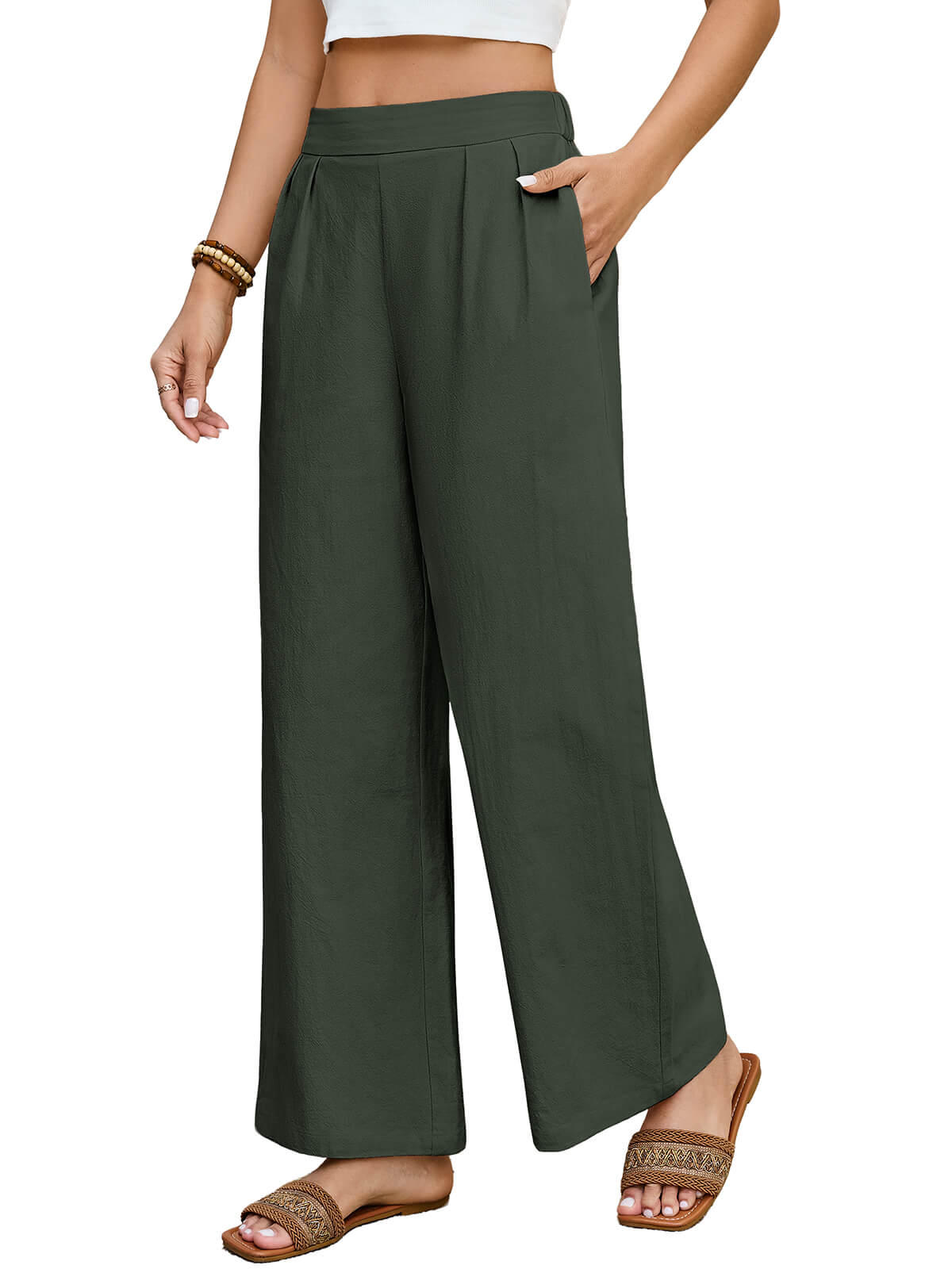 HEEKPEK Women’s Lightweight Wide Leg Travel Pants