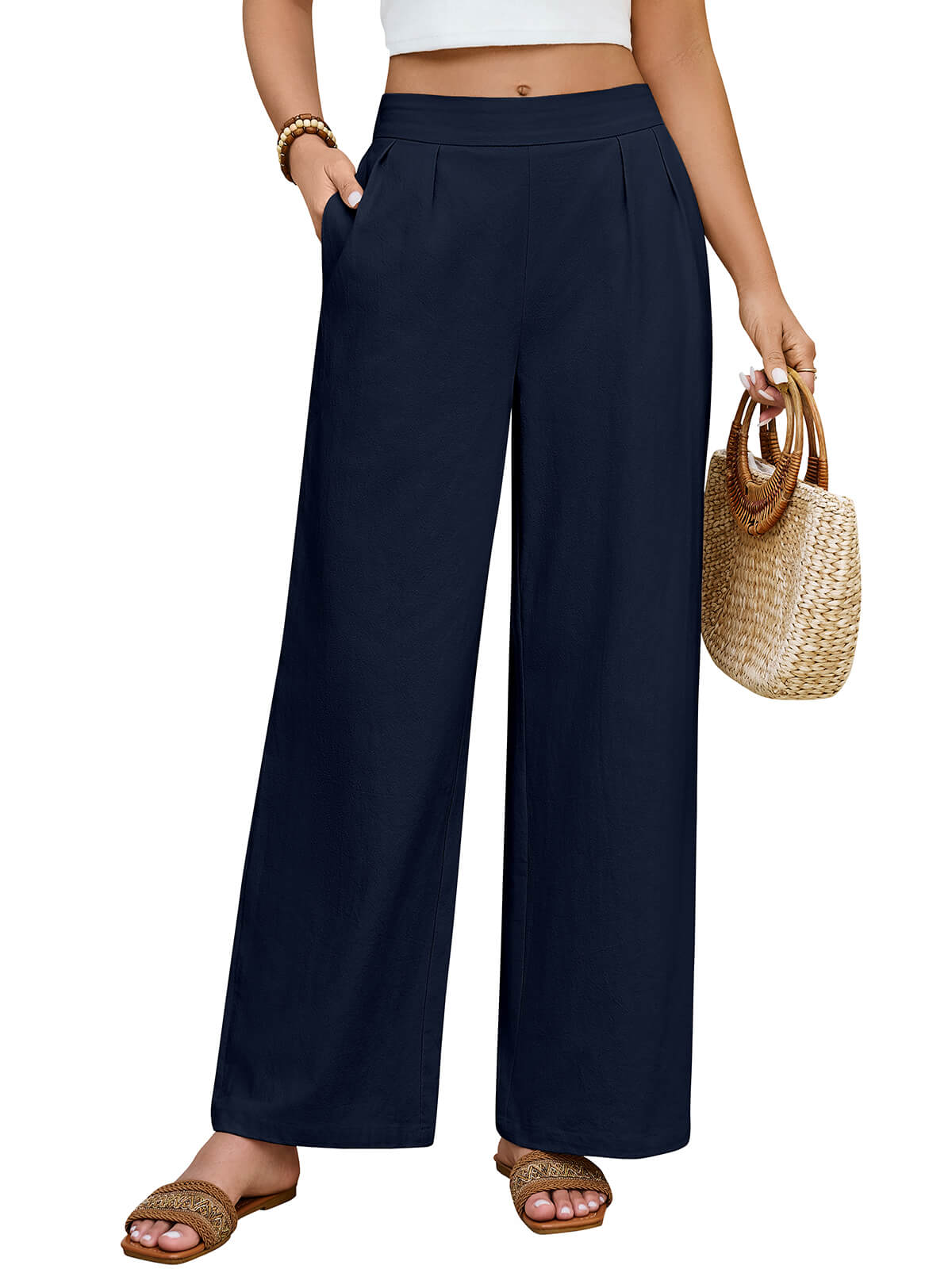 HEEKPEK Women’s Lightweight Wide Leg Travel Pants