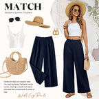Women Cotton Pants Wide Leg