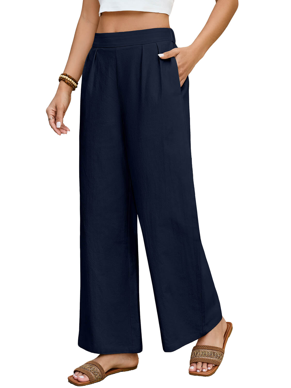 HEEKPEK Women’s Lightweight Wide Leg Travel Pants