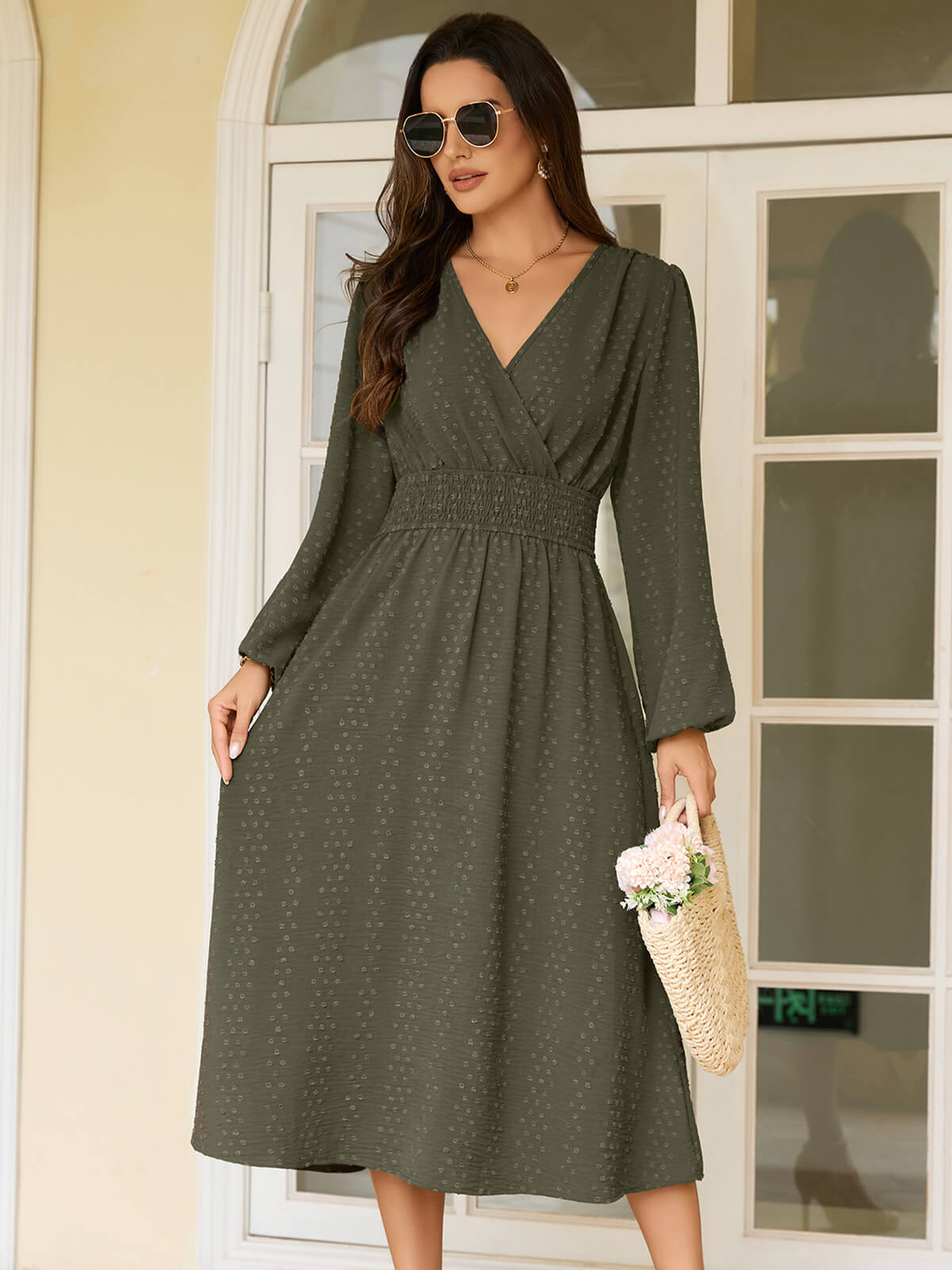 Damen Leinenhose Weites Bein