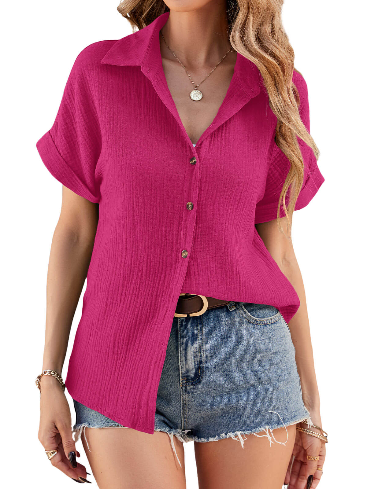 Heekpek Women's Cotton Blouses Shirts