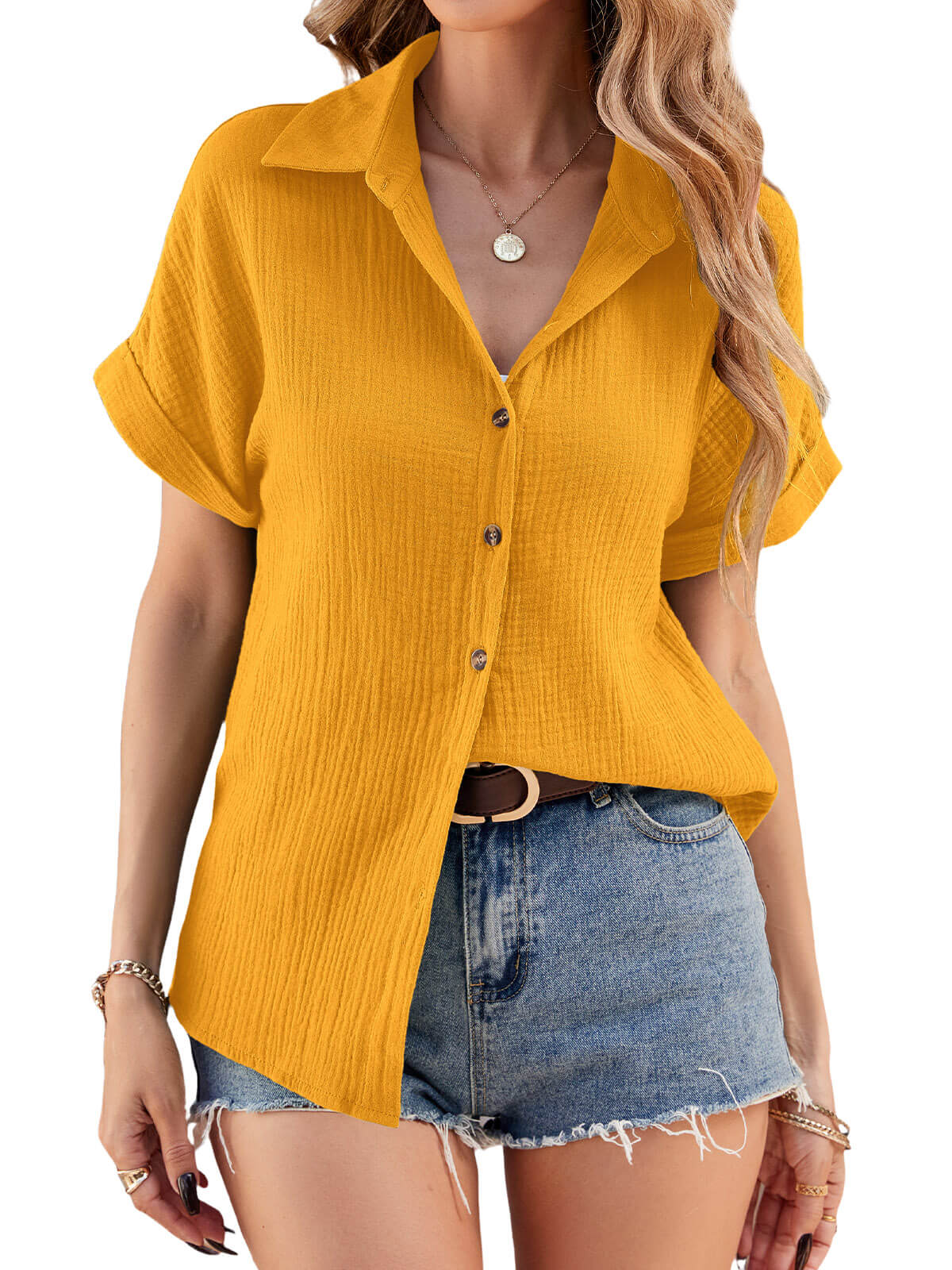 Heekpek Women's Cotton Blouses Shirts
