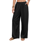 Damen Leinenhose Weites Bein