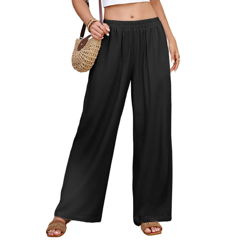 Women Linen Pants Wide Leg Secondary image