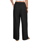 Damen Leinenhose Weites Bein