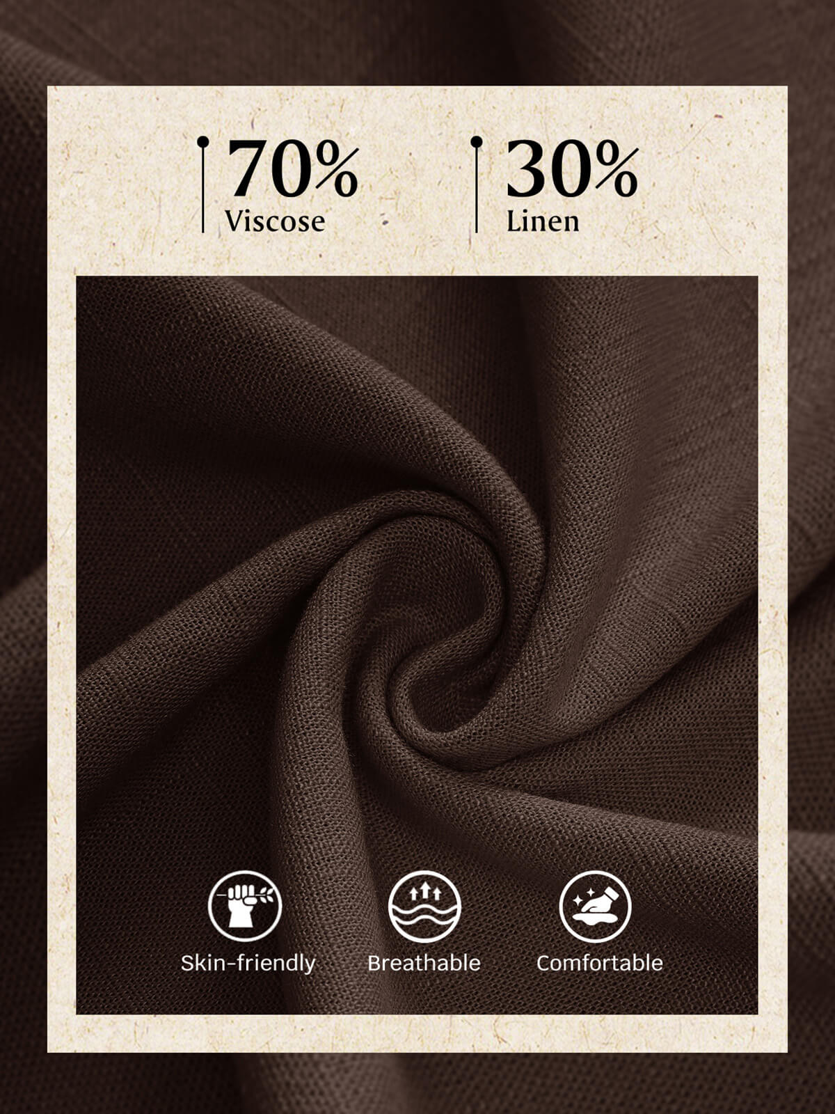 Damen Leinenhose Weites Bein