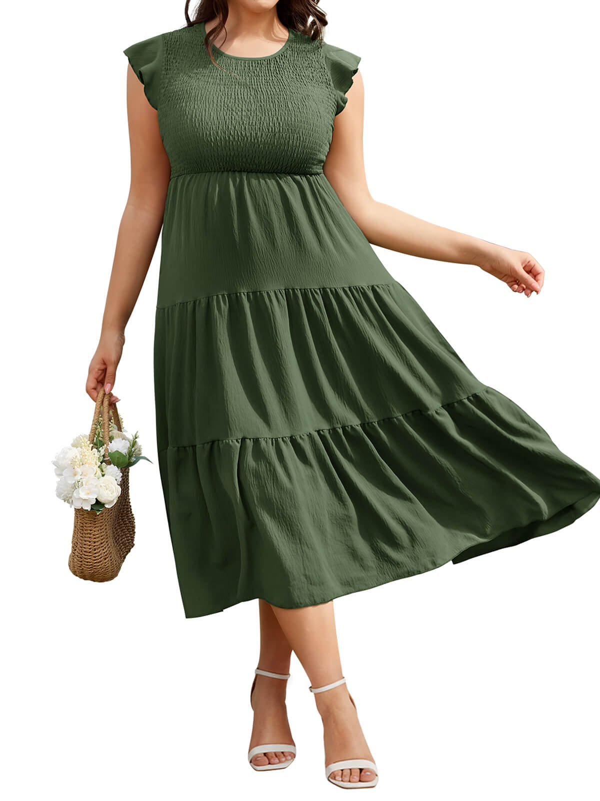 Damen Leinenhose Weites Bein