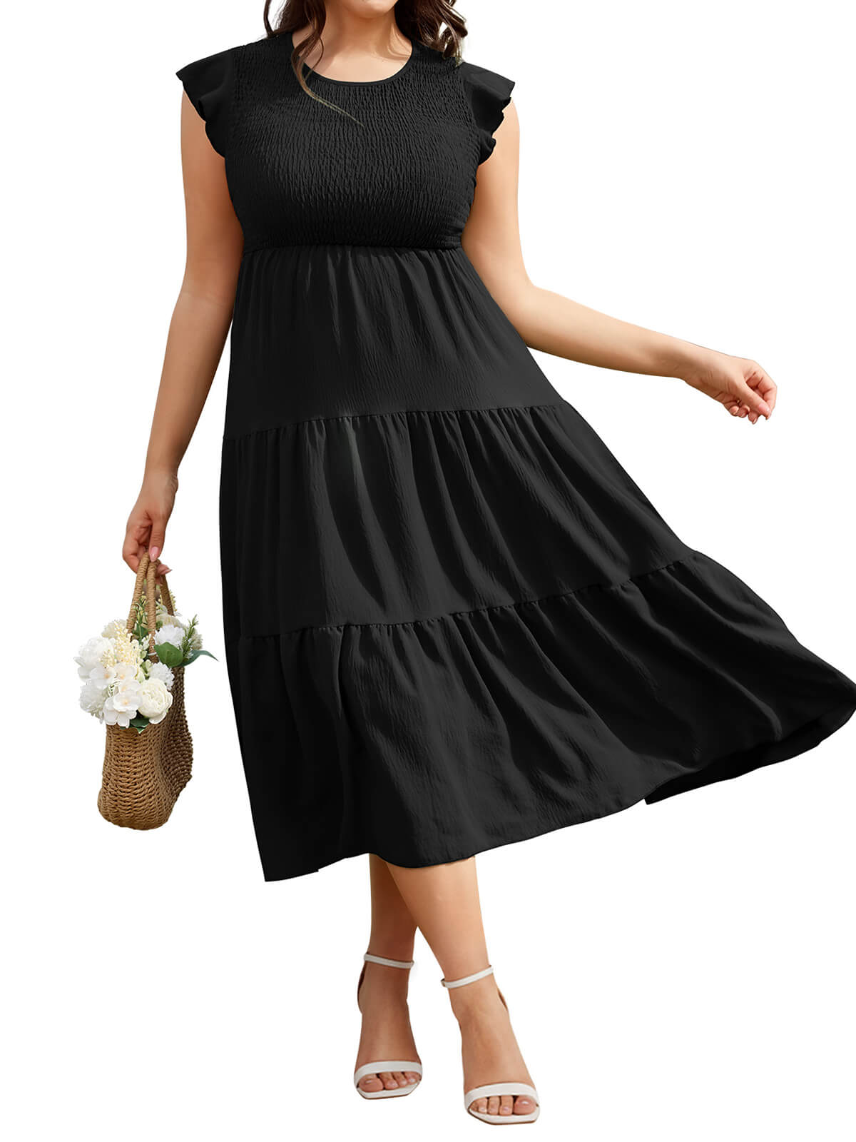 Damen Leinenhose Weites Bein