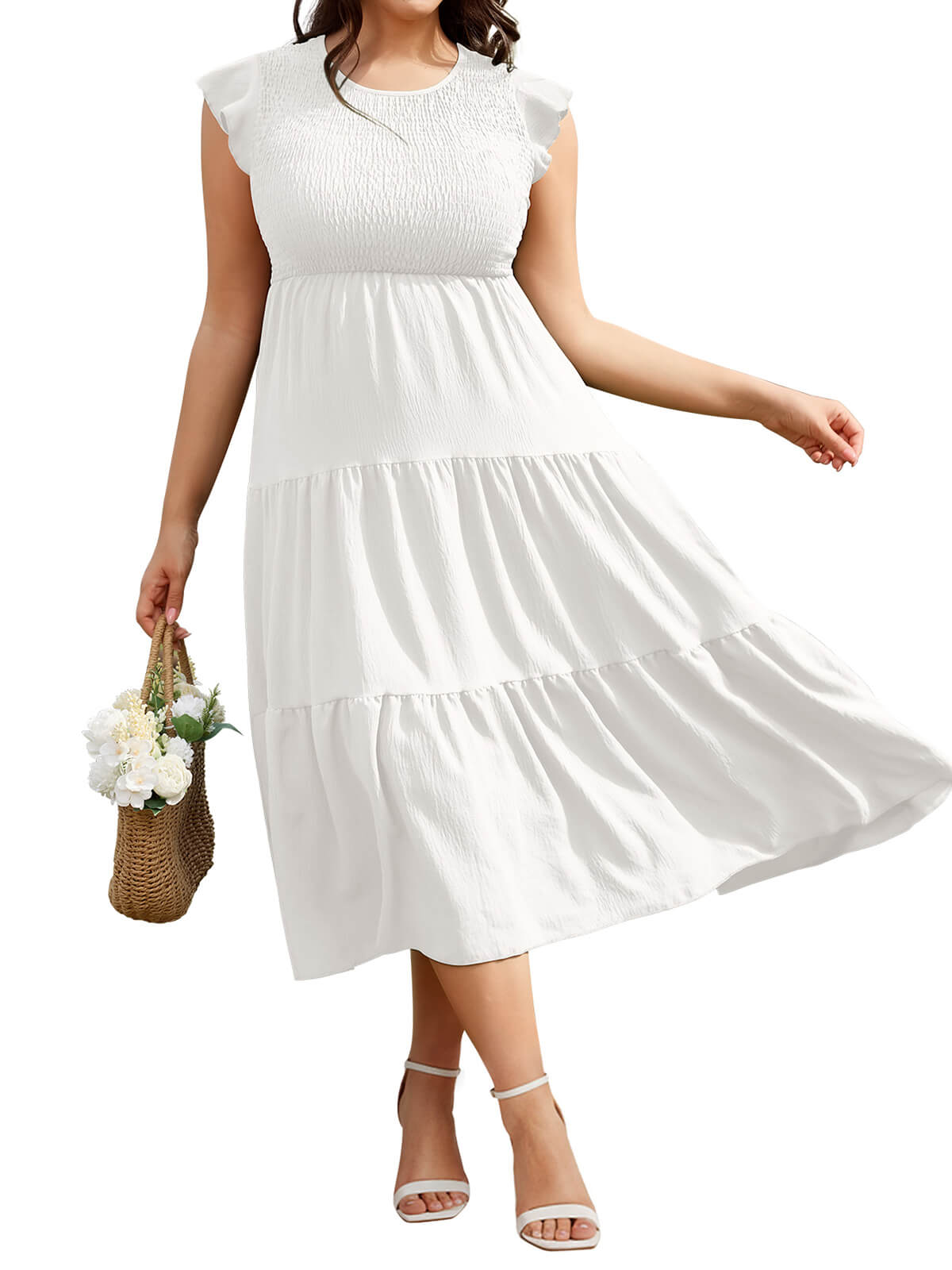 Damen Leinenhose Weites Bein