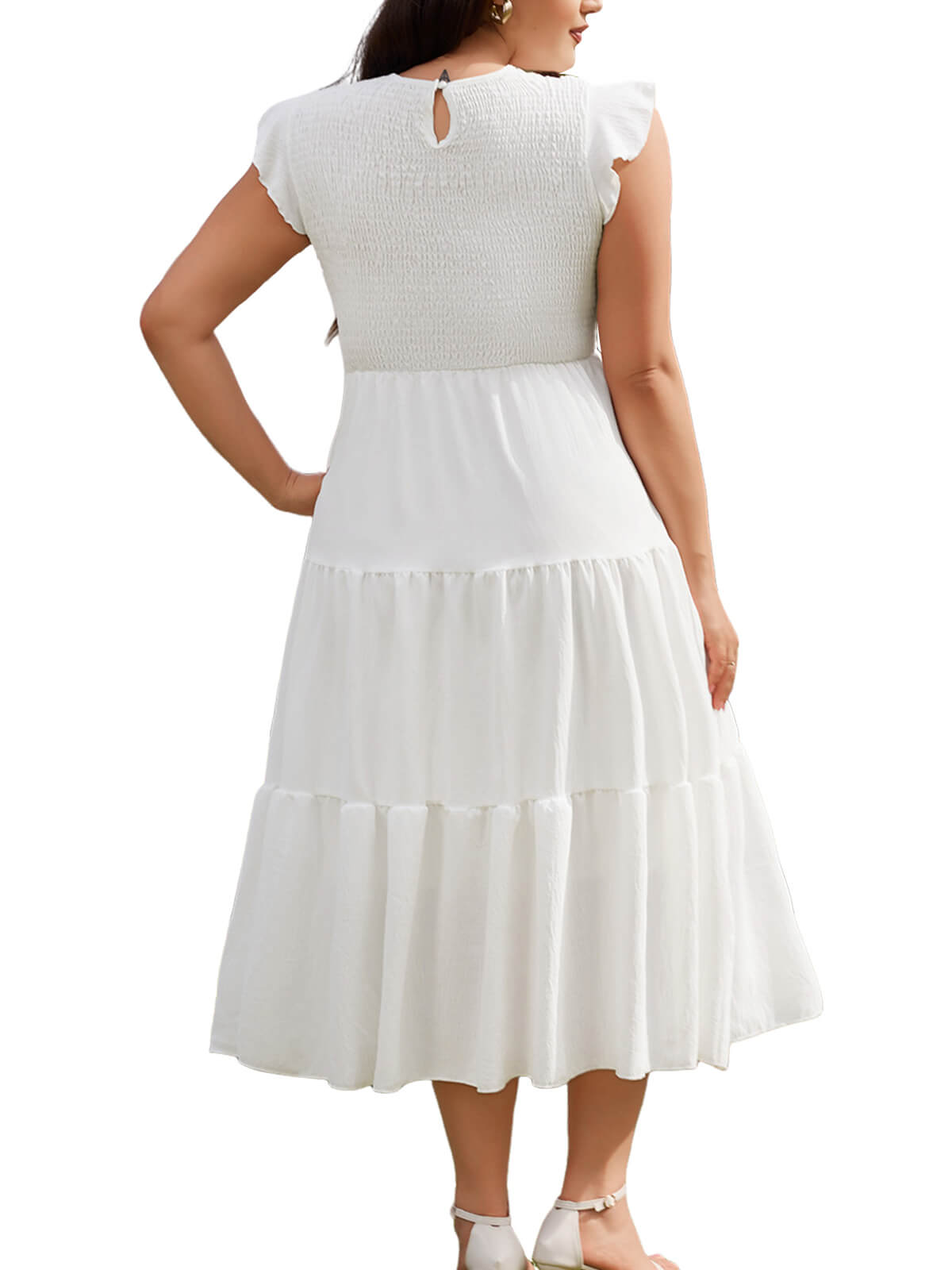 Damen Leinenhose Weites Bein