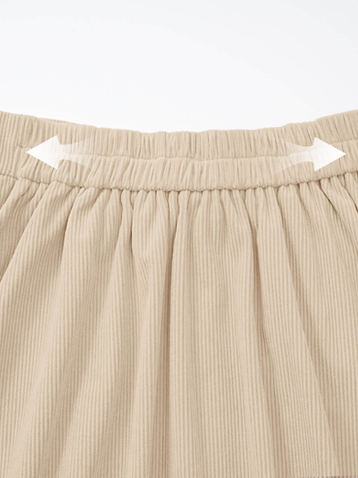 Women's button-down vintage corduroy midi skirt