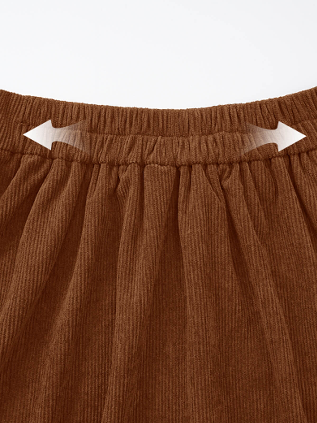 Women's button-down vintage corduroy midi skirt