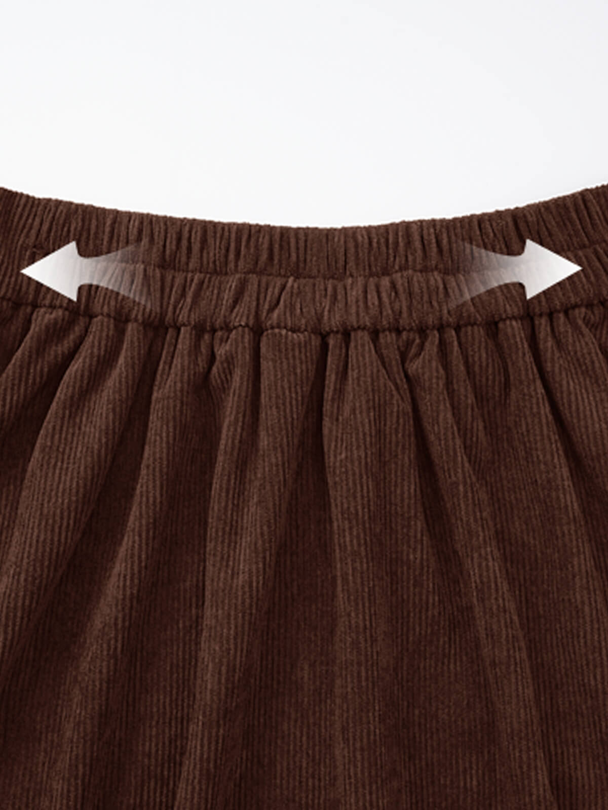 Women's button-down vintage corduroy midi skirt