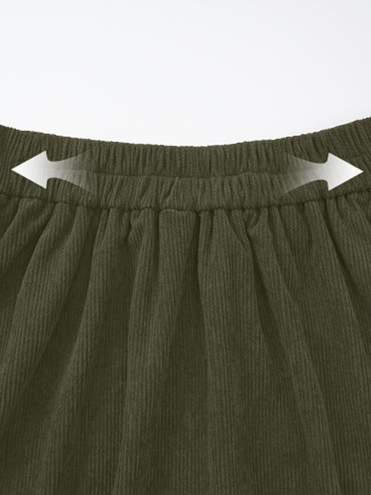 Women's button-down vintage corduroy midi skirt