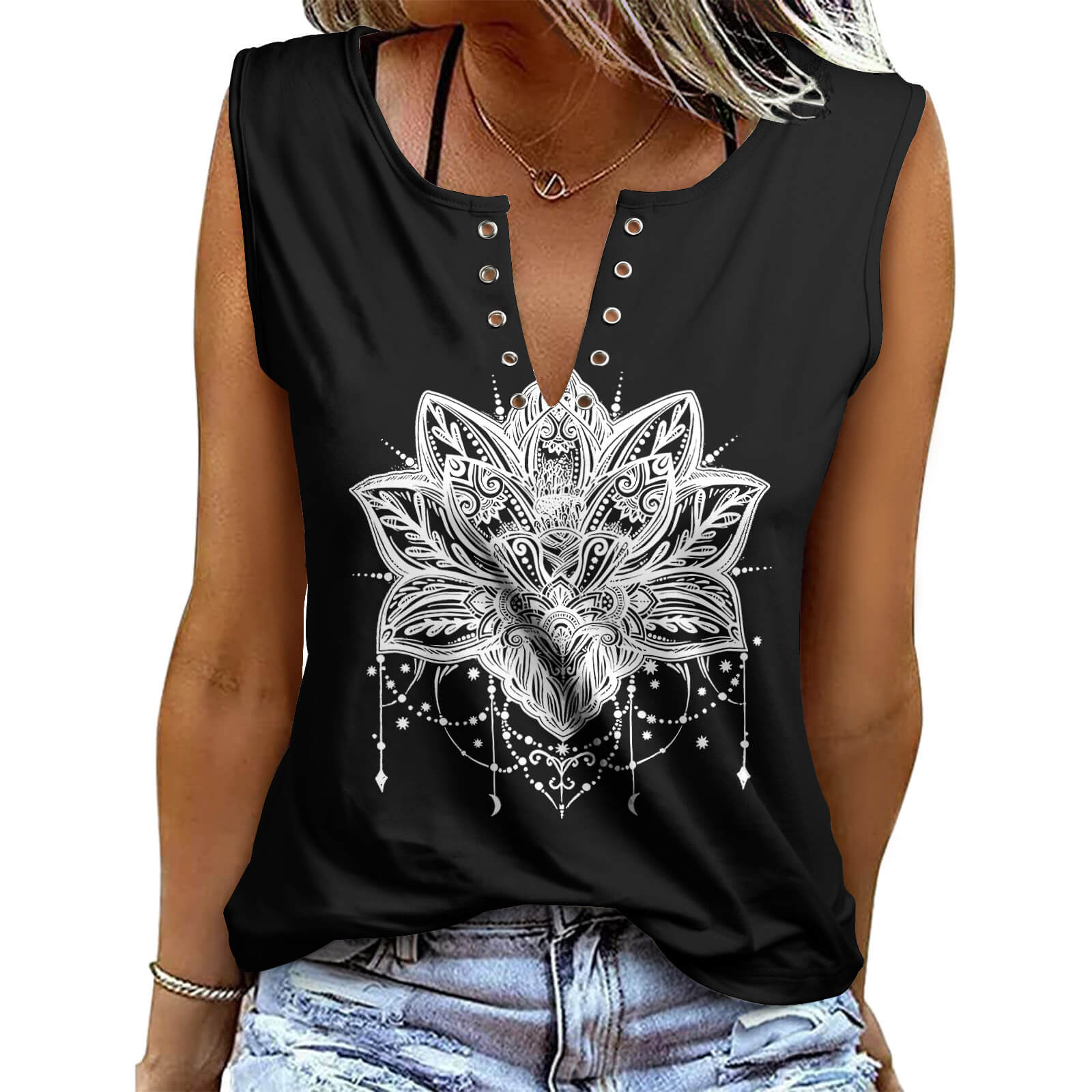 Summer Casual V Neck Vest Tops For Women